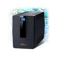 NJOY NJOY Szünetmentes + AVR Horus Plus 1500, 1500VA, 900W, Line-Interactive, LCD Touch display