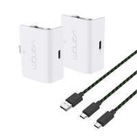 VENOM VENOM XBOX Series S/X & One Kiegészítő 2db akkumulátor + 3m Töltő kábel Fehér, VS2872
