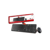 GENIUS GENIUS Vezetékes Billentyűzet + egér Slimstar C126 USB HUN Fekete