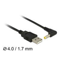 DELOCK DELOCK Tápkábel USB > DC 4.0 x 1.7mm male 90 fokos 1.5m