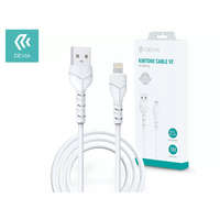 DEVIA DEVIA USB - LIGHTNING ADAT- ÉS TÖLTŐKÁBEL 1 M-ES VEZETÉKKEL - KINTONE CABLE V2 SERIES FOR LIGHTNING - 5V/2.1A - WHITE