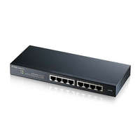 ZYXEL ZYXEL Switch 8x1000Mbps, Fémházas, Menedzselhető (8GbE port), GS1900-8-EU0102F