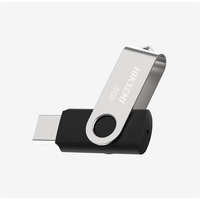 HIKVISION HIKSEMI Pendrive 8GB M200S "Rotary" USB 2.0, Szürke-Fekete, (HIKVISION)