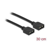DELOCK DELOCK kábel RGB csatlakozó 3 pin 5V RGB / ARGB LED világításhoz 30cm