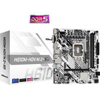 ASROCK ASROCK Alaplap S1700 H610M-HDV/M.2+ D5 INTEL H610, mATX