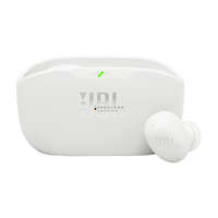 JBL Wave Buds 2 Bluetooth fülhallgató, aktív zajszűrő, mélyhang kiemelés, IP 54 por és vízálló, 4 mikrofon, fehér