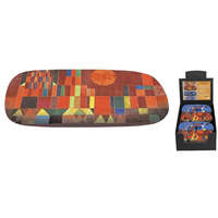 Fridolin Szemüvegtok textil bevonatú,törlőkendővel,16x4x6,5cm, Paul Klee:Castle and Sun