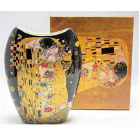 P&amp;P Import Porcelán váza íves, 6,5x15x19cm, Klimt: The Kiss (A csók)