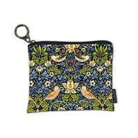 Fridolin Mini pénztárca, polyester,12x1,5x10cm, William Morris: Strawberry Thief