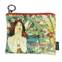 Fridolin Mini pénztárca, polyester,12x1,5x10cm, Mucha: Monte Carlo