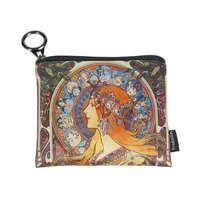 Fridolin Mini pénztárca, polyester,12x1,5x10cm, Mucha: Zodiac