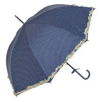 Clayre &amp; Eef Esernyő 100cm, kék alapon fehér pöttyös
