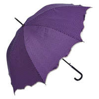 Clayre &amp; Eef Pöttyös esernyő hullámos szélű, átmérő 98cm, lila