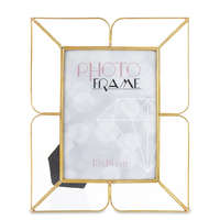 ART-POL Casablanca design arany fém keretes áttört szögletes álló képkeret 26x21x1-12cm