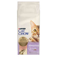 CAT CHOW Sensitive Lazacban gazdag száraz macskaeledel – 15 kg