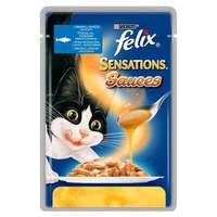 FELIX SENSATIONS SAUCES Tőkehallal, szószban paradicsommal nedves macskaeledel – 4×100 g