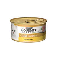  GOURMET GOLD Csirkével pástétom nedves macskaeledel – 85 g