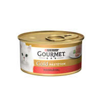  GOURMET GOLD Marhával pástétom nedves macskaeledel – 85 g