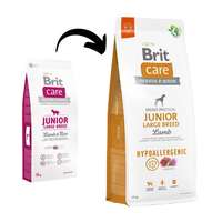  Brit Care Junior Large Breed Lamb & Rice kutyatáp – 12+1 kg