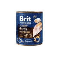  Brit Premium by Nature Adult Fish with Fish Skin konzerv – 6×800 g