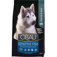  CIBAU Medium & Maxi Sensitive Fish kutyatáp – 12+2 kg