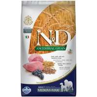  N&D Dog Ancestral Grain bárány, tönköly, zab, áfonya adult med&maxi – 12 kg