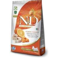  N&D Dog Grain Free tőkehal&narancs sütőtökkel adult mini kutyatáp – 800 g