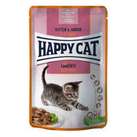  Happy Cat Pouch Szósz Kitten-Junior Kacsa – 85 g