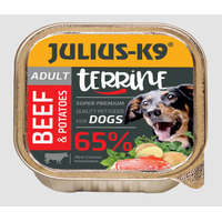  Julius-K9 Dog Terrine Adult Beef&Potatoes – nedveseledel (marha,burgonya) felnőtt kutyák részére 150 g