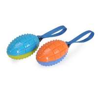 Camon színes sípoló rögbi labda poliészter fogóval 26cm