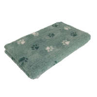 Vetbed Csúszásmentes, Ízületkímélő Kutyafekhely Zöld, 2 féle tappancs mintával – 75×50 cm