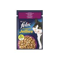  Felix Sensations Jellies Kacsával, aszpikban spenóttal nedves macskaeledel – 85 g