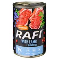 Rafi kutya pástétom bárány, vörös- és kék áfonyával konzerv – 800 g