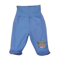 AB ABR Pamut talpas nadrág - Kék - Maci (74)