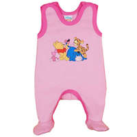 Asti Belül bolyhos ujjatlan rugdalózó Micimackó mintával