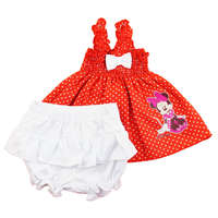 Asti 2 részes kislány nyári szett rövidnadrággal, tunikával Minnie egér mintával