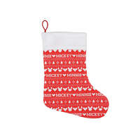 Asti Disney Mickey és Minnie sormintás Mikulás csizma-ajándék zsák piros Karácsony