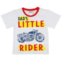 Asti Motoros kisfiú fehér pamut póló