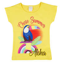 Asti Tukán madár mintás kislány rövid ujjú póló