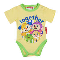 Asti Fisher Price rövid ujjú baba body sárga