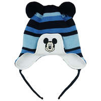 Asti Disney Mickey csíkos| kötött| bélelt| bojtos sapka