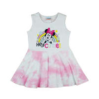 Asti Szivárványos, batikolt ujjatlan kislány nyári ruha Minnie egér mintával