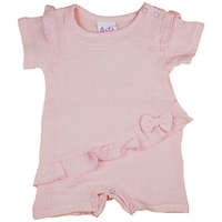 Asti Rövid ujjú pamut krepp kislány baba napozó