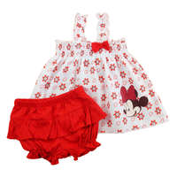 Asti 2 részes kislány nyári szett rövidnadrággal, tunikával Minnie egér mintával