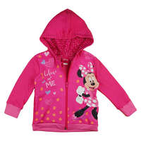 Asti Belül bolyhos kapucnis kislány kardigán Minnie egér mintával