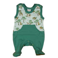 AB ABR Belül bolyhos ujjatlan pamut rugi - Sötétzöld - Szafari (50)