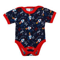 Asti Rövid ujjú dupla patentos baba body