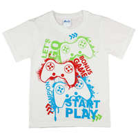 Asti Rövid ujjú fiú póló játékkonzolos mintával