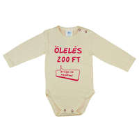 Asti Hosszú ujjú baba body "Ölelés 200 Ft" felirattal