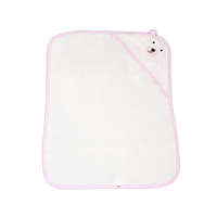 Cangaroo Cangaroo Baloo pamut frottír maci füles, kapucnis törölköző (70x90 cm) - Rózsaszín